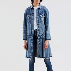 Levi's Made and Crafted Blue Denim Trucker Jacket Sold Thru Free People